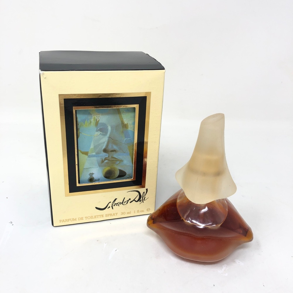 Vintage Salvador Dali Womens 30ml 1oz Parfum de Toilette Spray Lips Nose Bottle